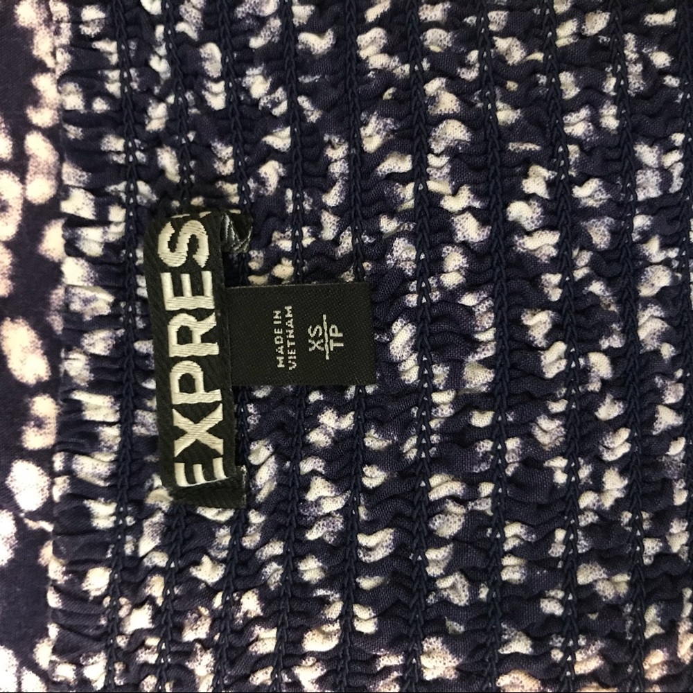 Express floral blue mini dress.